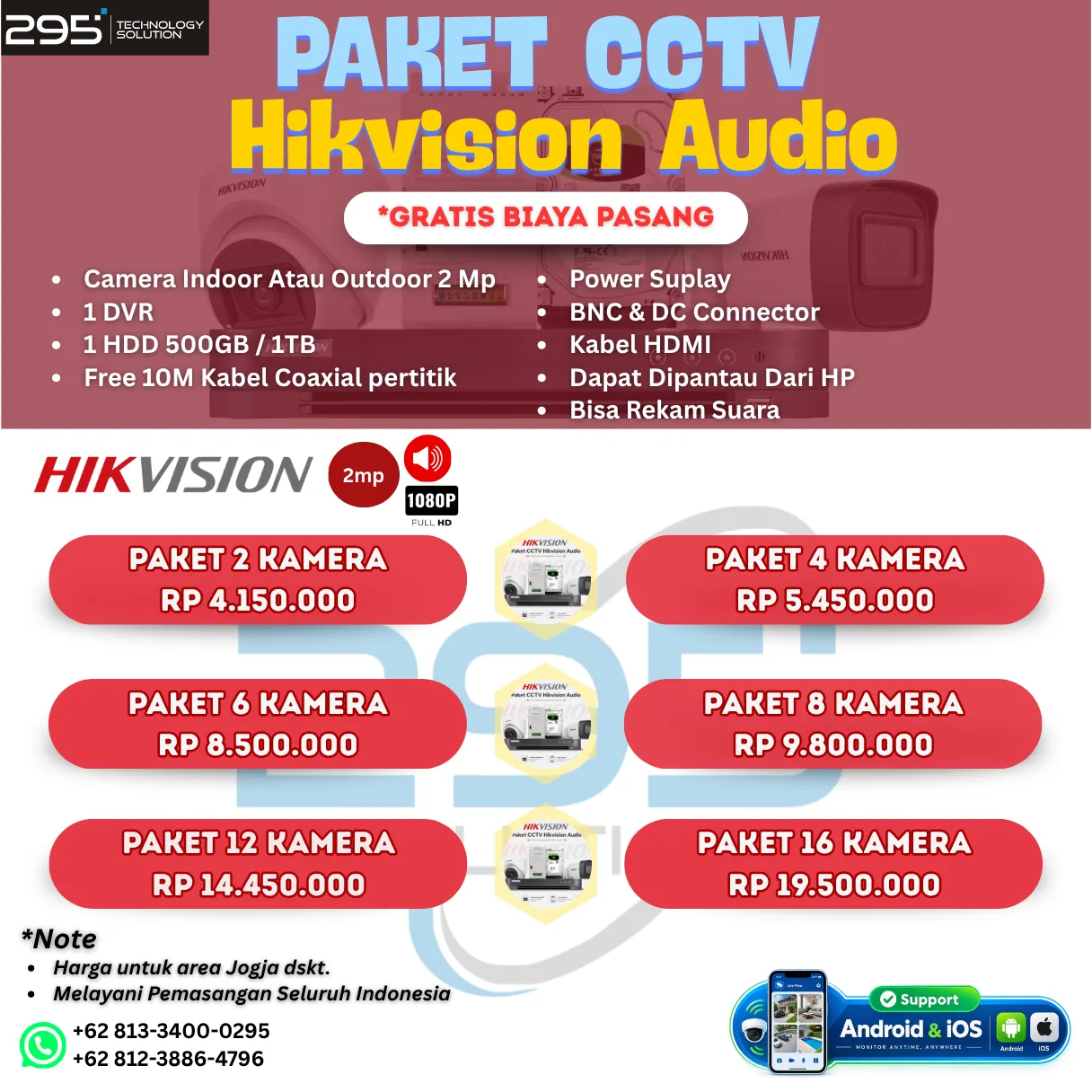 Paket Hikvision 2mp Audio