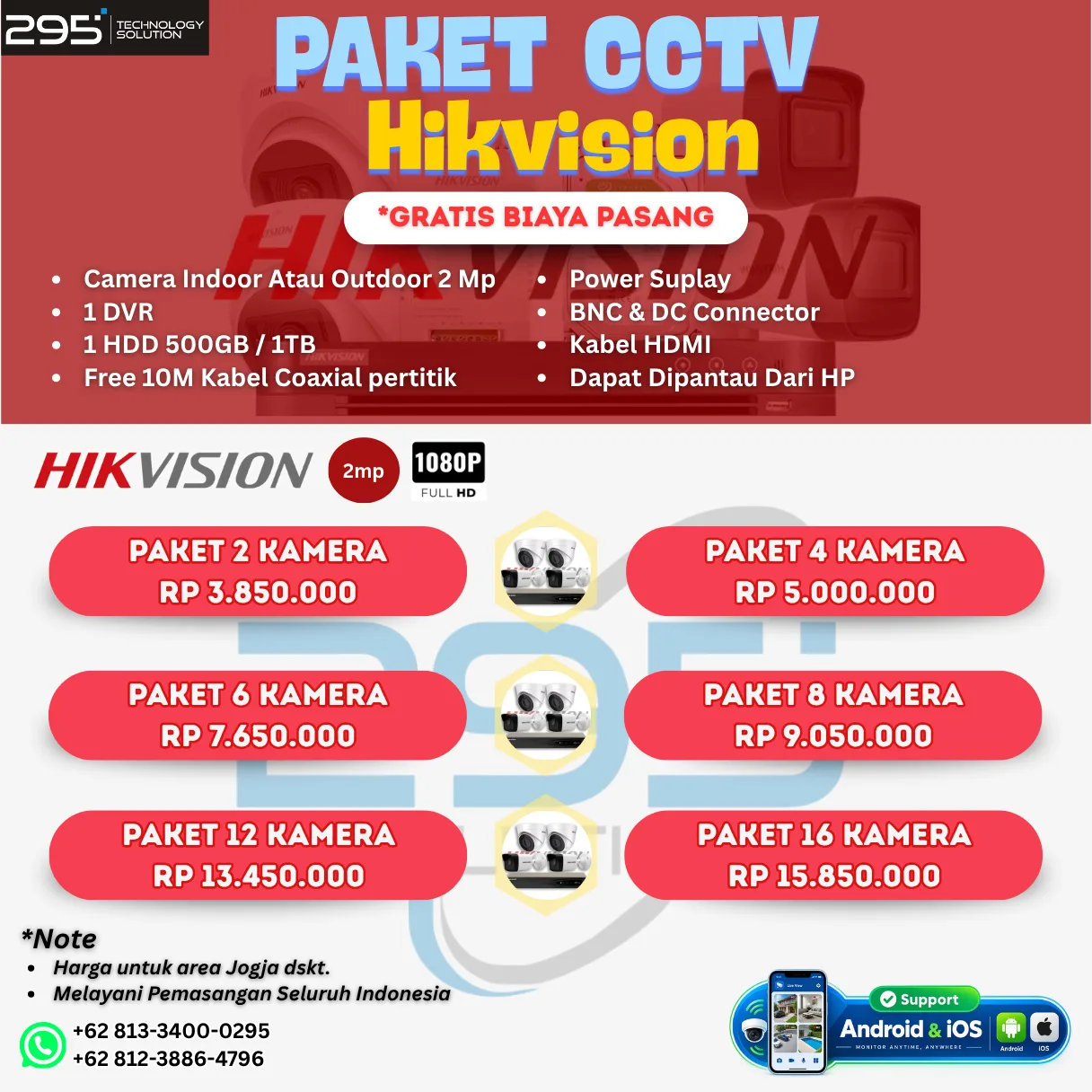 Paket Hikvision 2mp Smartlight