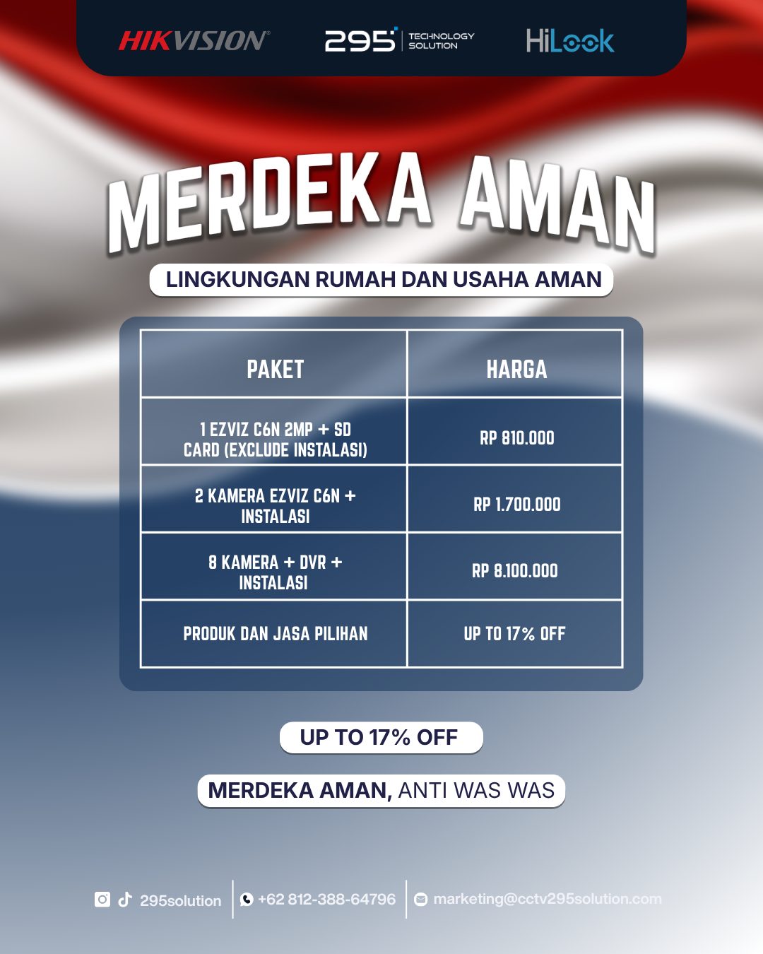 Promo Paket CCTV Agustus Merdeka Aman